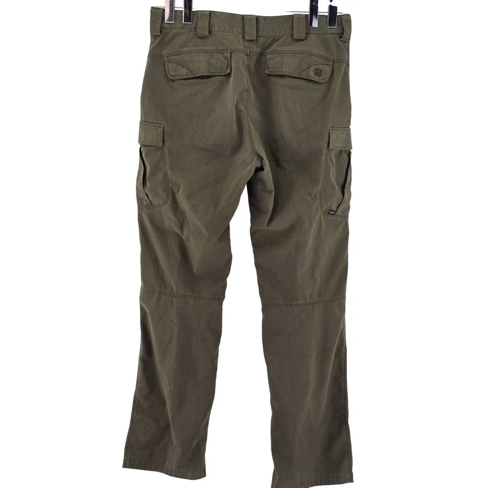 5.11 Tactical Cargo Pants Mens 34x34 Olive Green Ripstop Outdoor Utility Pockets